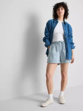 Joggingbroeken van katoenen denim