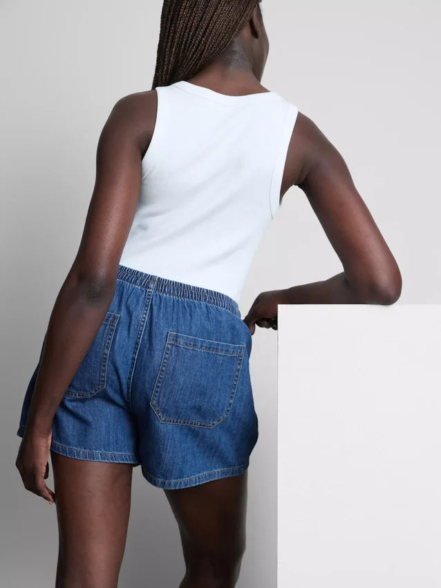 Joggingbroeken van katoenen denim