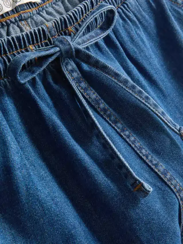 Joggingbroeken van katoenen denim