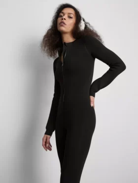 Jumpsuit van fluweelpluche