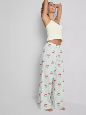 Katoen pyjamabroek met print