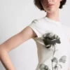 Katoenen baby-T-shirt met bloemenprint
