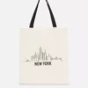Katoenen city-tote met print
