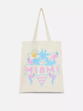 Katoenen city-tote met print