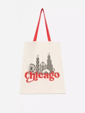Katoenen city-tote met print