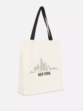 Katoenen city-tote met print