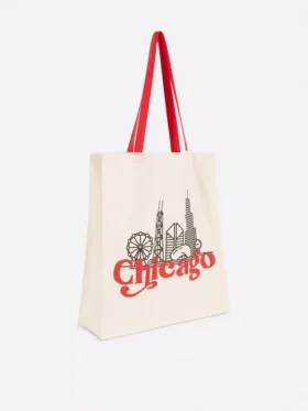 Katoenen city-tote met print