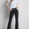 Katoenen denim flared jeans met middelhoge taille