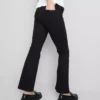 Katoenen denim flared jeans met middelhoge taille
