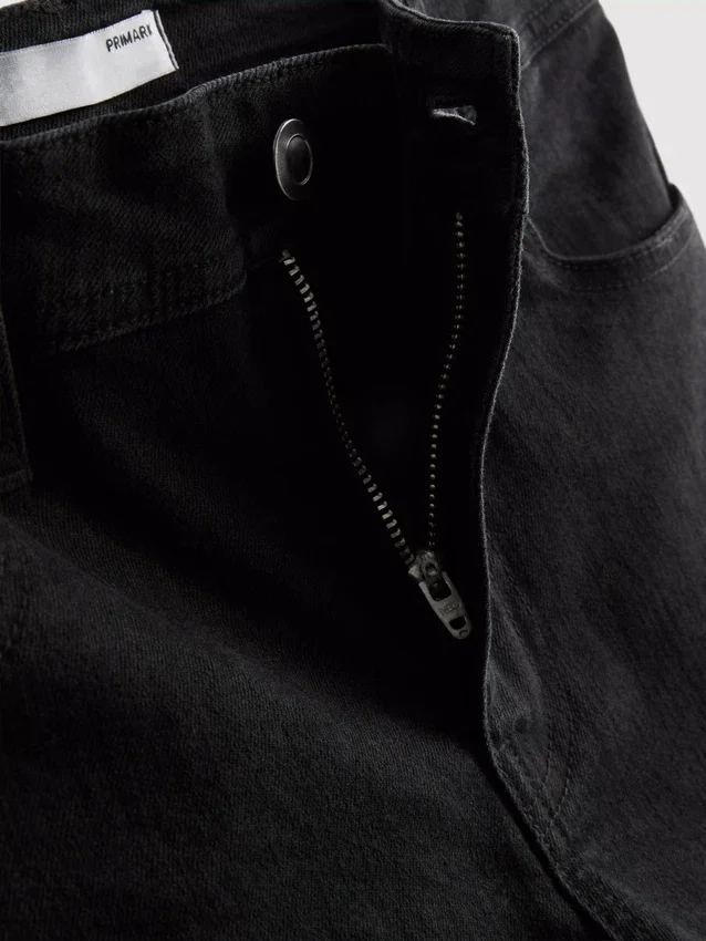 Katoenen denim flared jeans met middelhoge taille
