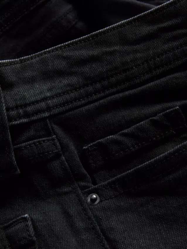 Katoenen denim flared jeans met middelhoge taille