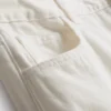 Katoenen denim jeans met middelhoge taille en wijde pijpen