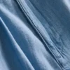 Katoenen denim jeans met plooien en wijde pijpen