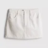 Katoenen denim minirok
