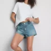 Katoenen denim minishorts