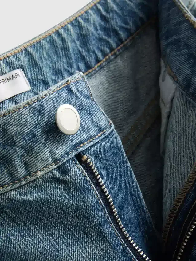 Katoenen denim minishorts
