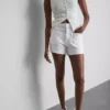 Katoenen denim shorts met zakken aan de voorkant