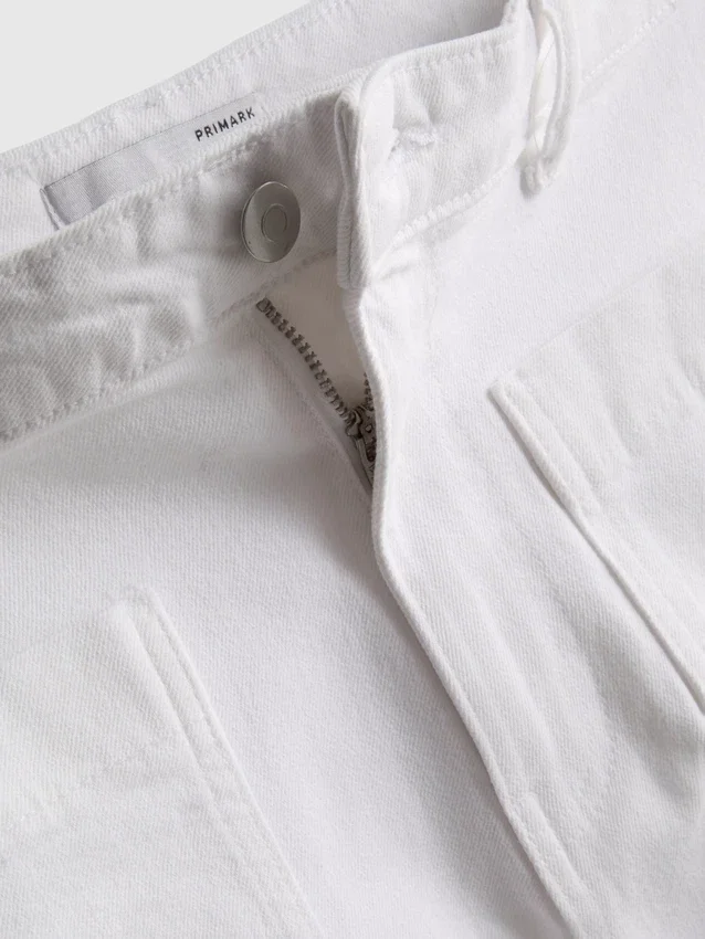Katoenen denim shorts met zakken aan de voorkant