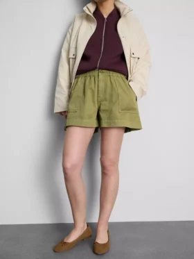 Katoenen denim utility-Shorts