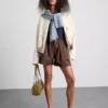 Katoenen denim utility-Shorts