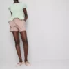 Katoenen denim utility-Shorts