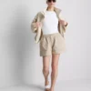 Katoenen denim utility-Shorts