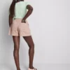 Katoenen denim utility-Shorts