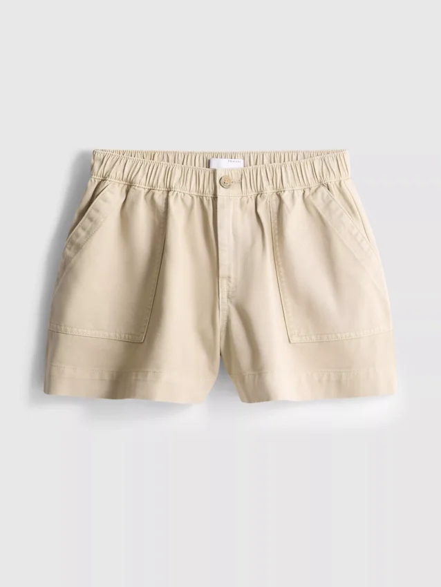 Katoenen denim utility-Shorts