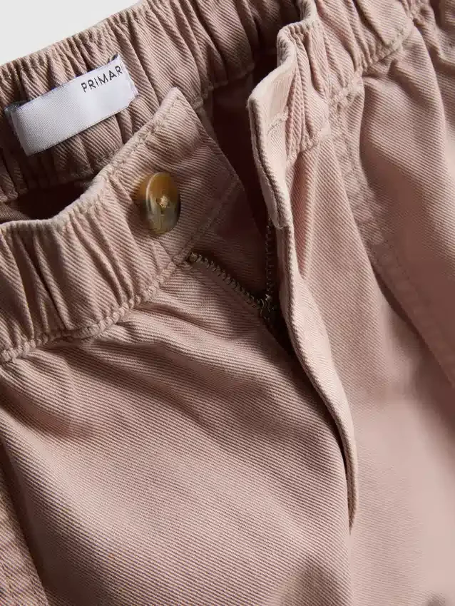 Katoenen denim utility-Shorts
