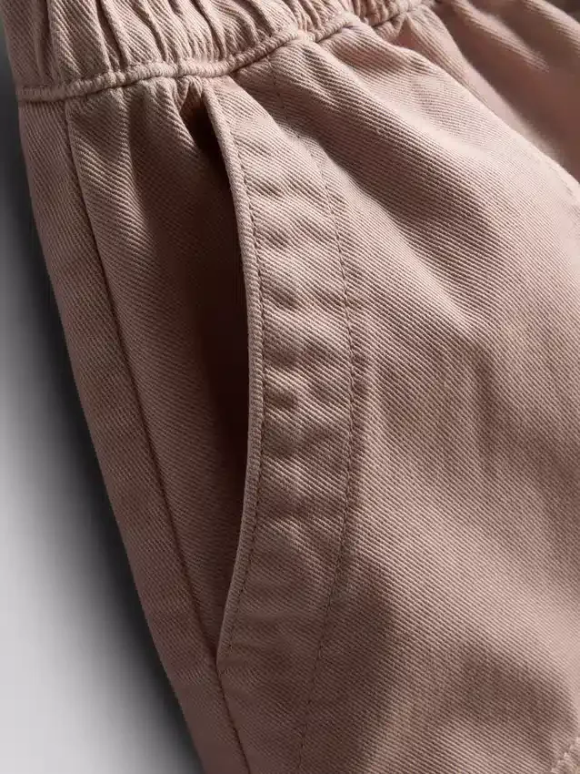 Katoenen denim utility-Shorts