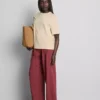 Katoenen gehaakt T-shirt met korte mouwen