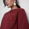 Katoenen gehaakt T-shirt met korte mouwen