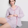 Katoenen gestreepte pyjama's