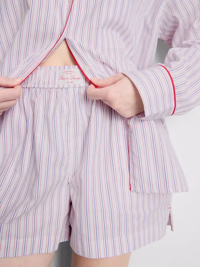 Katoenen gestreepte pyjama's