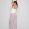Katoenen gestreepte pyjamabroek
