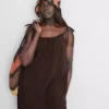 Katoenen mini-trapezejurk