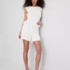 Katoenen mousseline-Shorts