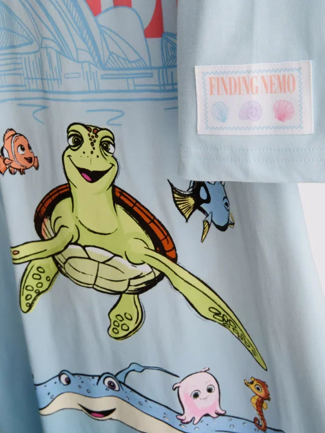 Katoenen nachthemd met ‘Finding Nemo’-print van Disney Pixar