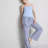Katoenen pyjama-broek met gingham-ruitjes