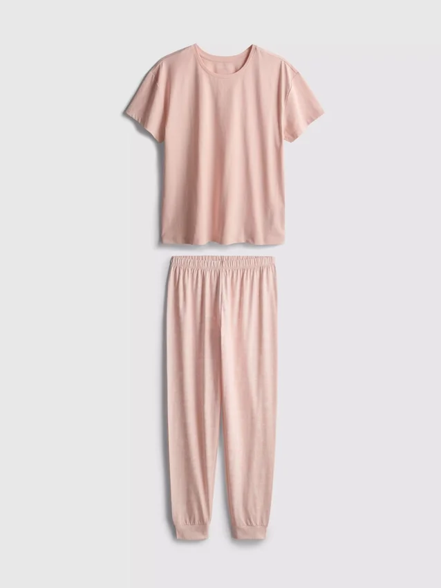 Katoenen pyjama's met korte mouwen en print