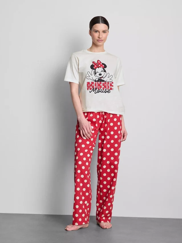 Katoenen pyjama's met Minnie Mouse-print van Disney