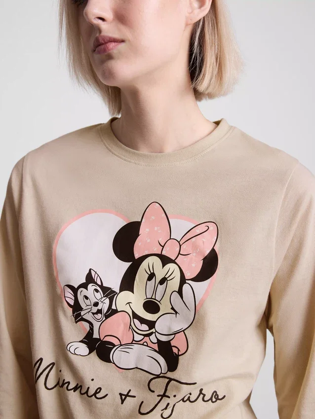 Katoenen pyjama's met Minnie Mouse-print van Disney