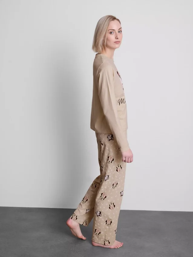 Katoenen pyjama's met Minnie Mouse-print van Disney