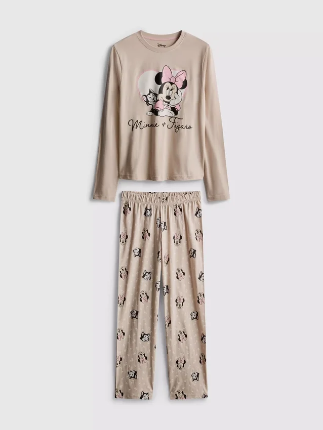 Katoenen pyjama's met Minnie Mouse-print van Disney