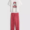 Katoenen pyjama's met Minnie Mouse-print van Disney