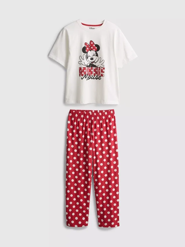 Katoenen pyjama's met Minnie Mouse-print van Disney