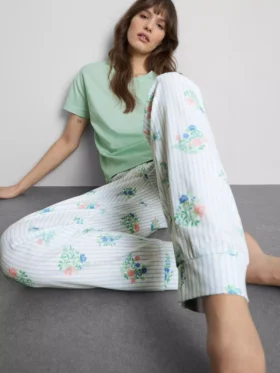 Katoenen pyjama’s met print