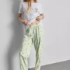 Katoenen pyjama's met ronde hals en print