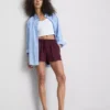 Katoenen relaxte shorts met trekkoord