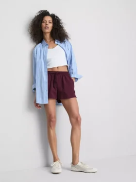 Katoenen relaxte shorts met trekkoord